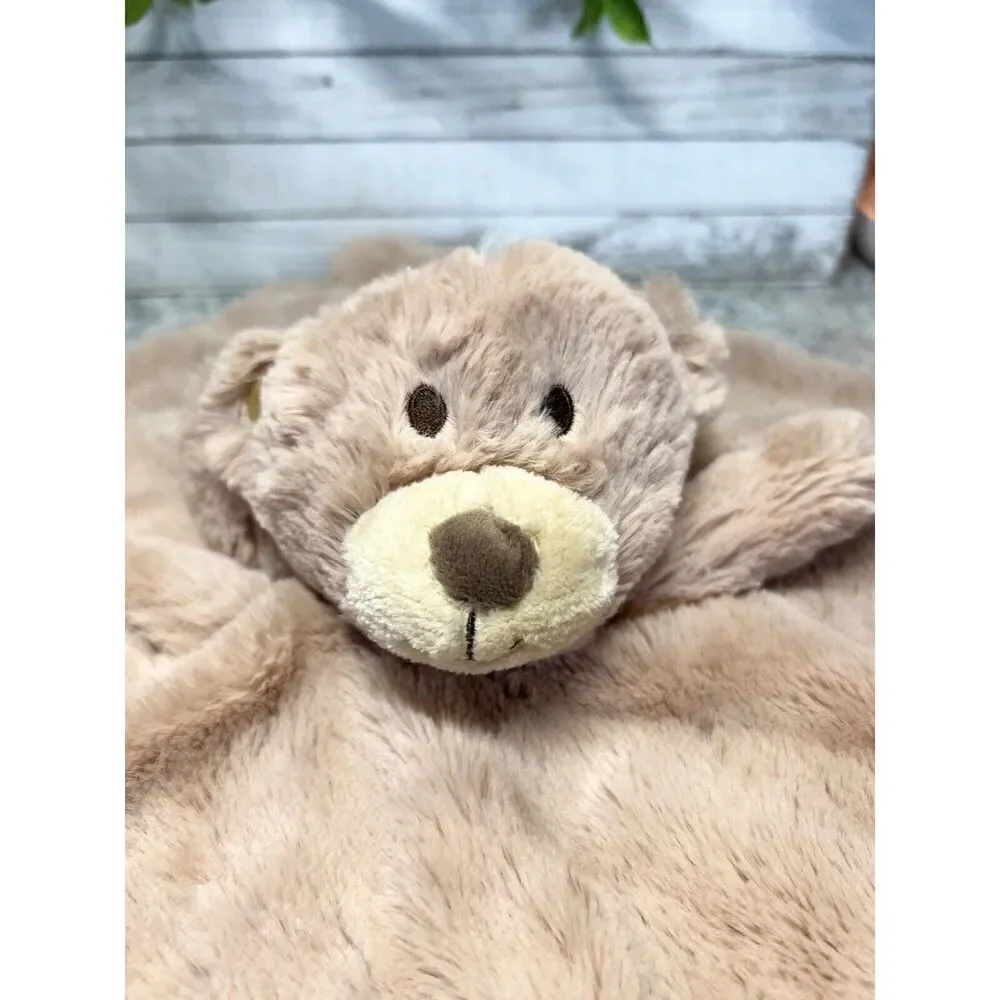 Kellytoy Brown Teddy Bear‎ Lovey Rattle Plush Baby Security Blanket